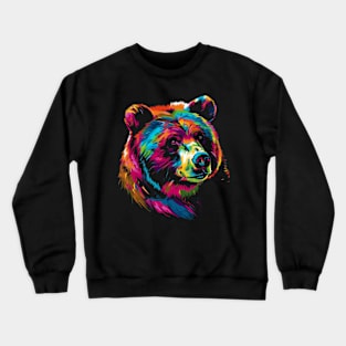 Grizzly Bear Symbolism Crewneck Sweatshirt